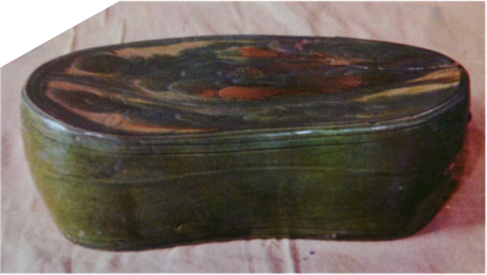 三彩枕 高10cm 长30cm